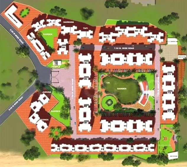 Master Plan of Moraj Riverside Park in Panvel, Navi Mumbai - Image 248949