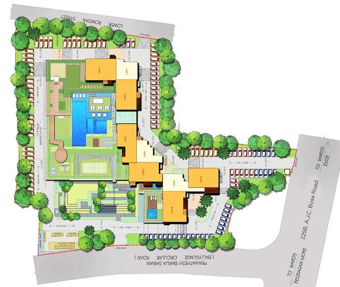 Master Plan of PS The Reserve in Ballygunge, Kolkata - Image 239761