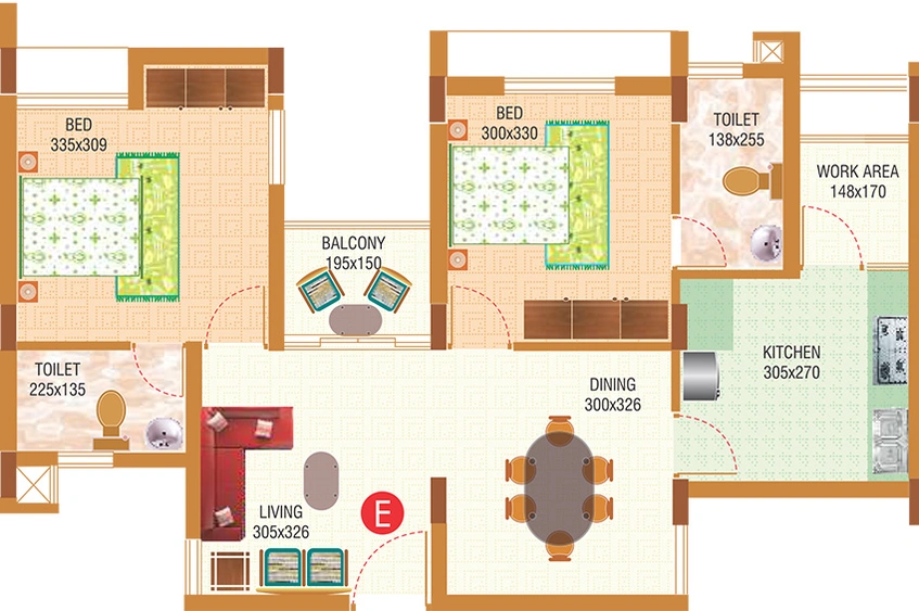 2 BHK Flat in Siddhi Shankar Bhadram in Thrippunithura, Kochi - Image 853511