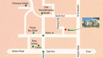Location of Siddhi Vrindavan Apartments - Image 274227
