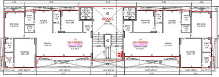 Floor Plan of Affinity Aurika One in Khodiyar, Ahmedabad - Image 129430