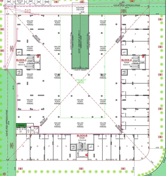 Master Plan of Affinity Aurika One in Khodiyar, Ahmedabad - Image 129431