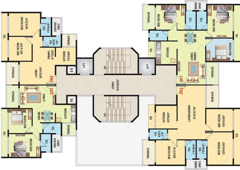Floor Plan of Today Imperia in Kamothe, Navi Mumbai - Image 258528