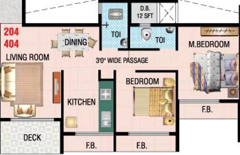 2 BHK Flat in Today Elite in Ulwe, Navi Mumbai - Image 848543