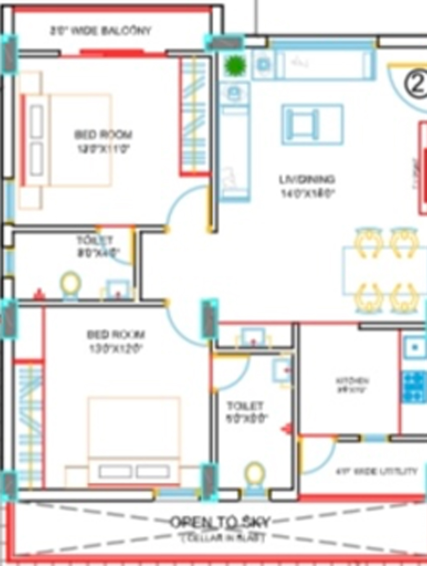 2 BHK Flat in Akruthi Sirinandanam in Bachupally, Hyderabad - Image 789027
