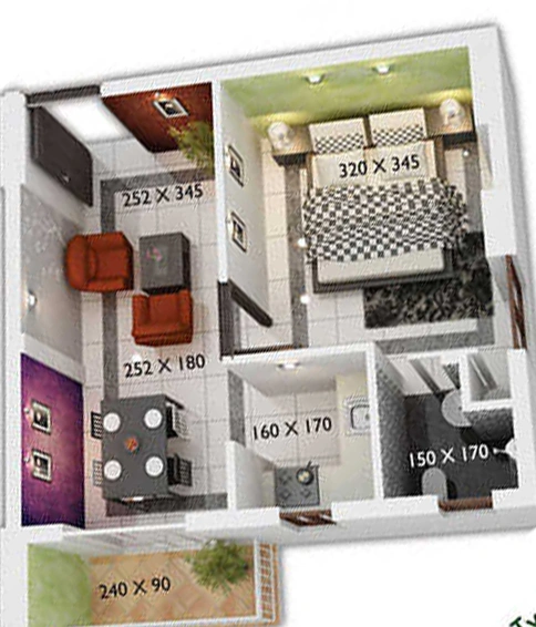 1 BHK Flat in Shwas Tetra Core 22 in Aluva, Kochi - Image 843552