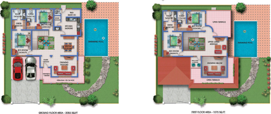 4 BHK House/Villa in Shwas Emperor Pool Villas in Aluva, Kochi - Image 843549