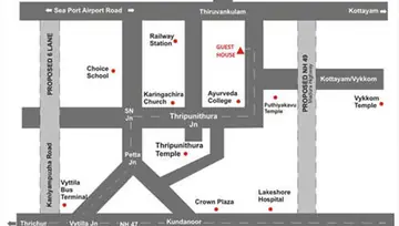 Location of Shwas Guest House - Image 247408