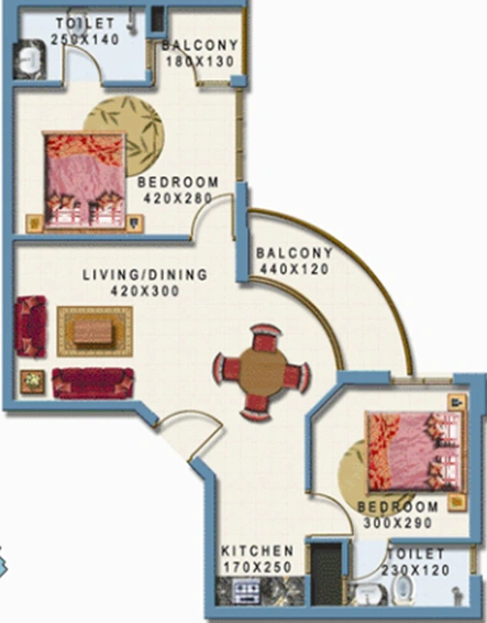 2 BHK Flat in Shwas Magic Lilly in Aluva, Kochi - Image 843681