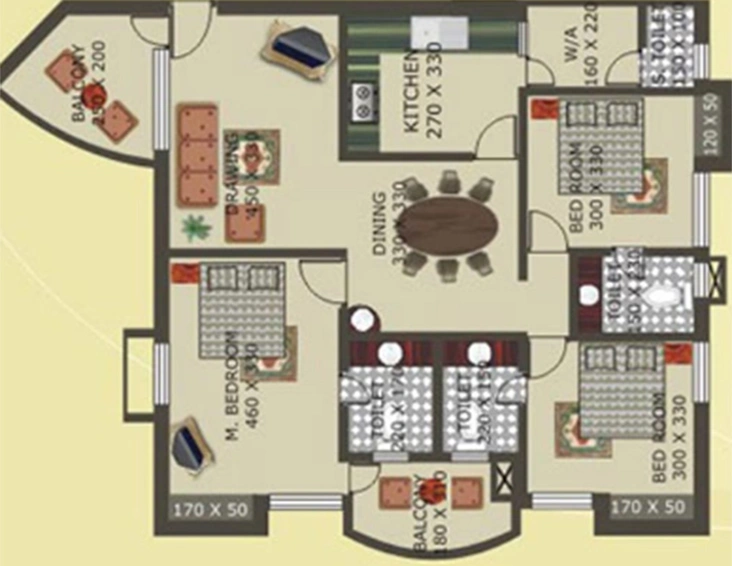 3 BHK Flat in Shwas Cyber Hills in Kakkanad, Kochi - Image 843626