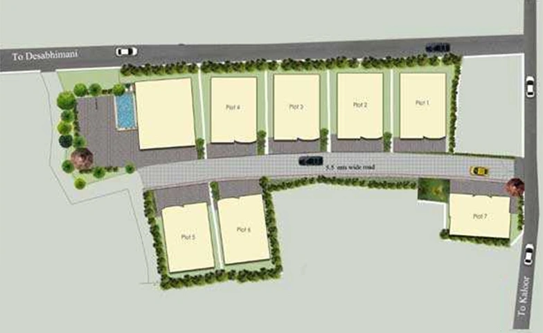Master Plan of Travancore Queens Park Classic Villas in Kaloor, Kochi - Image 278388