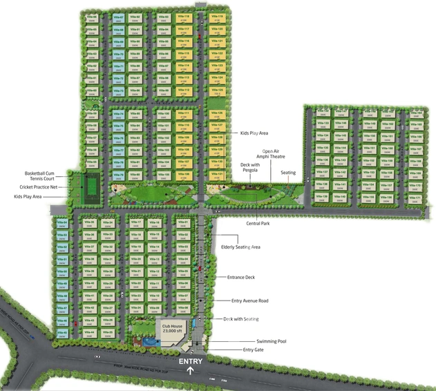 Master Plan of Hallmark County in Osman Nagar, Hyderabad - Image 126752