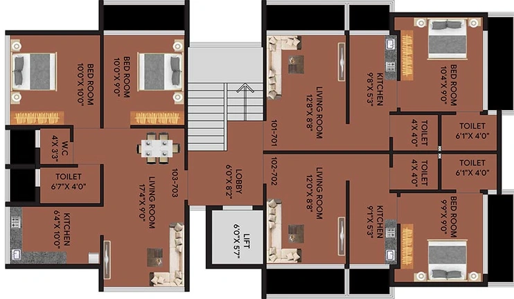 Floor Plan of Shivesh Ananta in Ulwe, Navi Mumbai - Image 256768