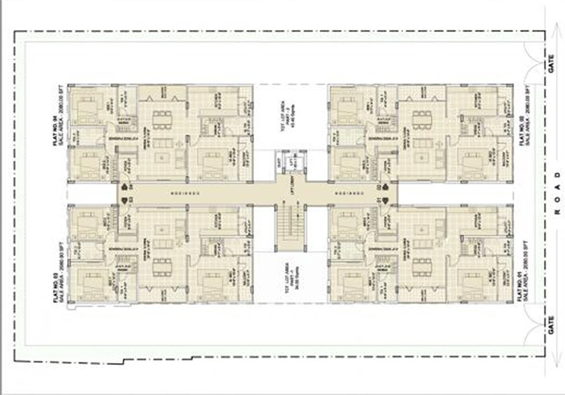 Master Plan of Manbhum Lakshmi in Kachiguda, Hyderabad - Image 227277