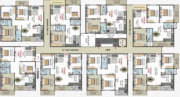 Floor Plan of Suvrith Sadan in Kengeri, Bangalore - Image 125159