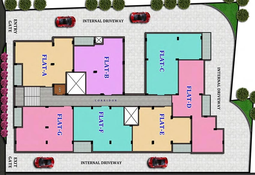 Master Plan of GM Meena Tulip in New Town, Kolkata - Image 261569