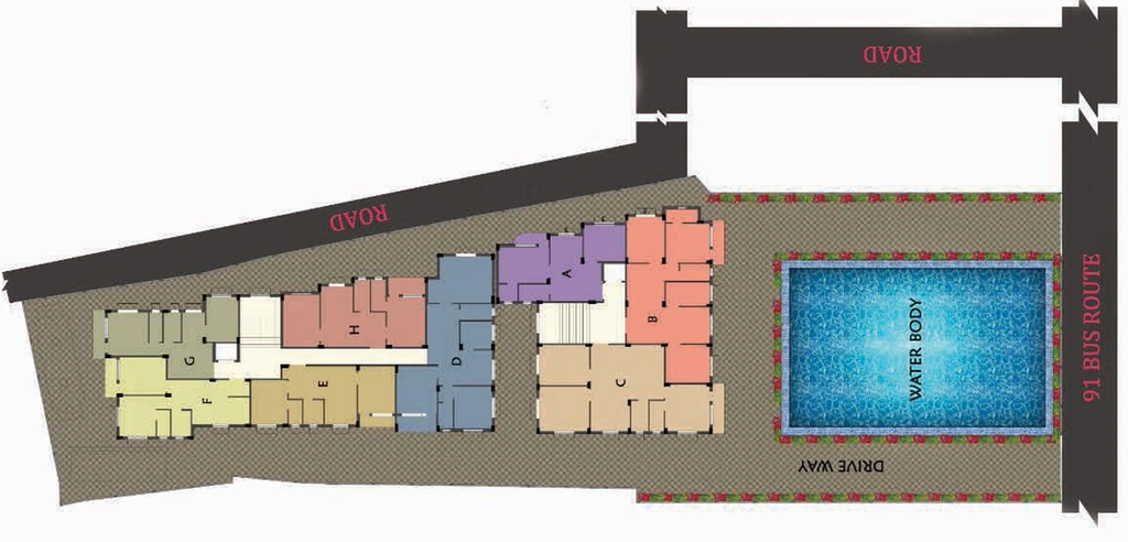 Master Plan of GM Meena Flora in VIP Road, Kolkata - Image 241945