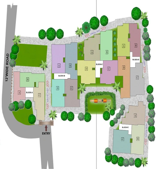 Master Plan of GM Meena Wood in Rajarhat, Kolkata - Image 242017