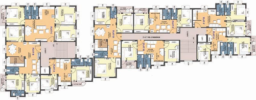 Floor Plan of GM Meena Florence in Rajarhat, Kolkata - Image 261556