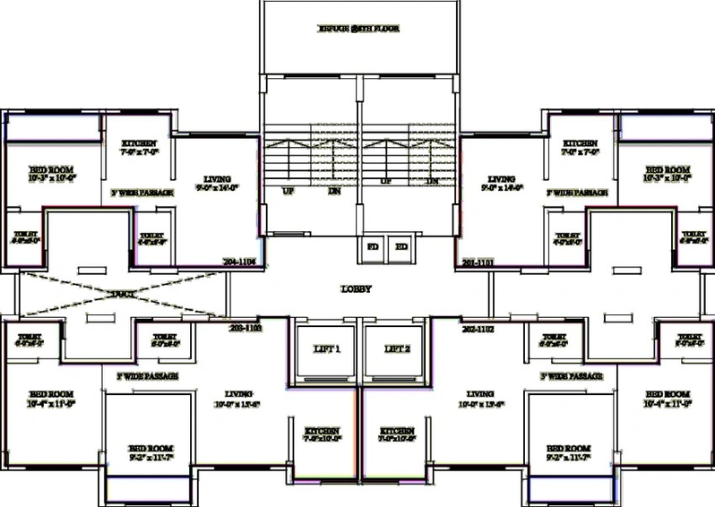 Floor Plan of Hello Codename Heights in Panvel, Navi Mumbai - Image 240977