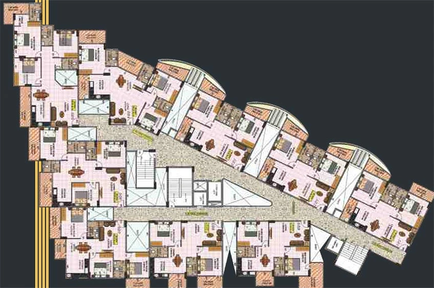 Floor Plan of Hebron Tower 9 in Kadubeesanahalli, Bangalore - Image 269975