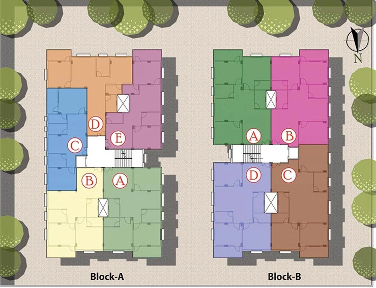 Master Plan of GM Meena Glory in Rajarhat, Kolkata - Image 261564