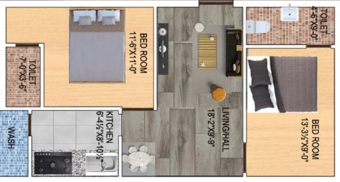 2 BHK Flat in Maha Homes in Patancheru, Hyderabad - Image 794788