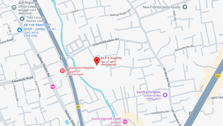 Location of MPS Argento in Edappally, Kochi - Image 277911