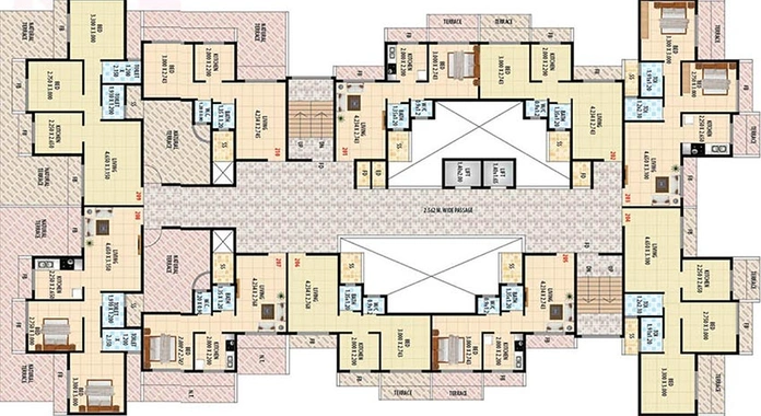 Floor Plan of Dubey Gayatri Chhaya in Karanjade, Navi Mumbai - Image 239847