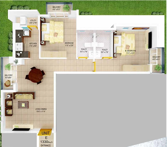 2 BHK Flat in Nest Campus Woods in Thrikkakara, Kochi - Image 856356
