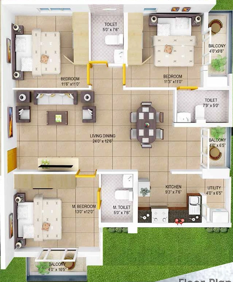 3 BHK Flat in Nest Campus Woods in Thrikkakara, Kochi - Image 856360