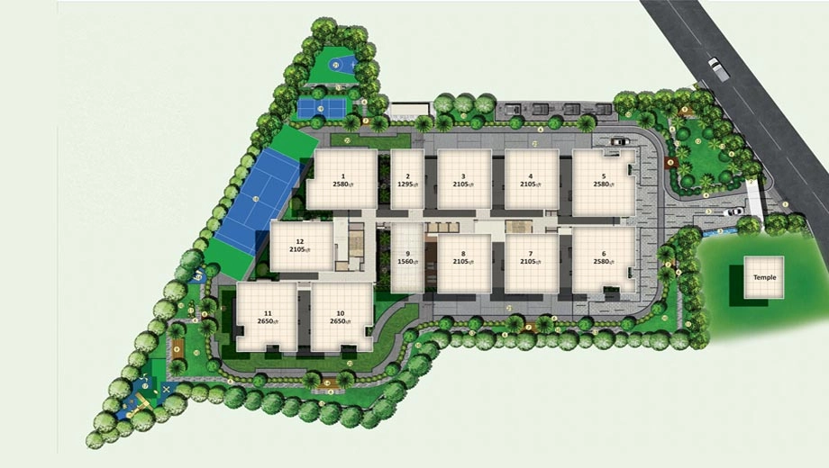 Master Plan of Niharika Skyline in Khajaguda, Hyderabad - Image 315663