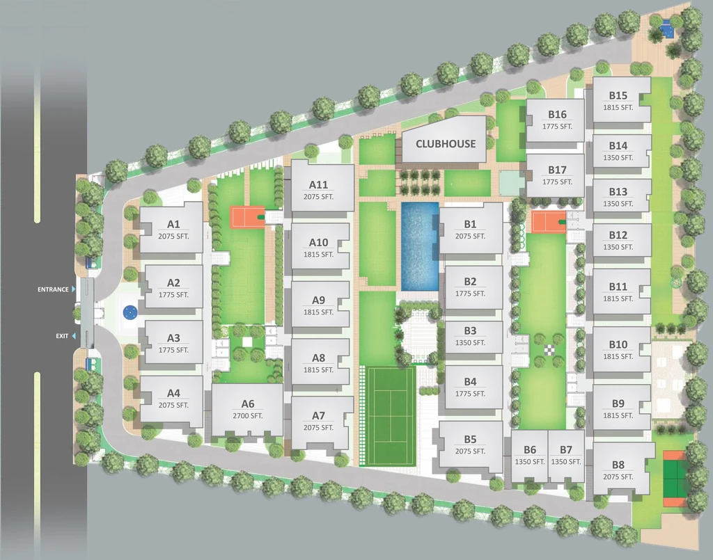 Master Plan of Niharika Exotica in Manikonda, Hyderabad - Image 315873