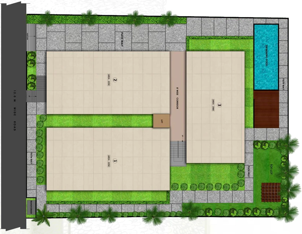 Master Plan of Niharika Hill Ridge in Nanakramguda, Hyderabad - Image 315959