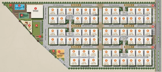 Master Plan of Abode MJ Lake View Heights in Ameenpur, Hyderabad - Image 272684