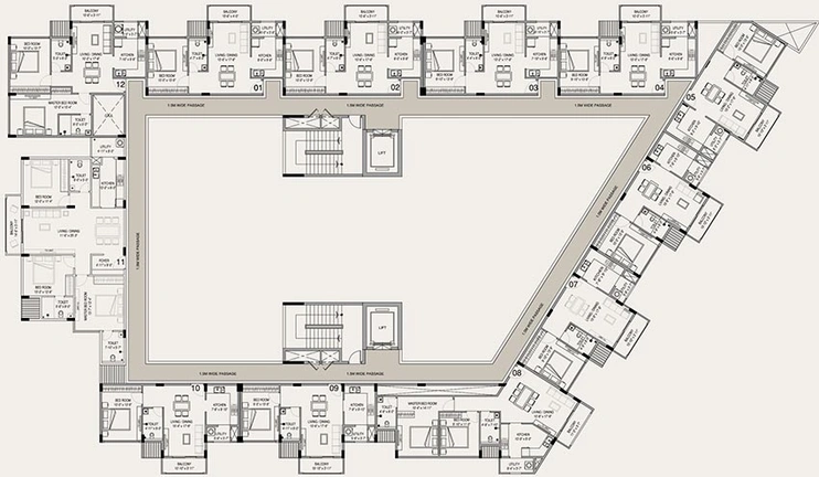 Floor Plan of ELV Akruti Ark in Sarjapur Road, Bangalore - Image 268968