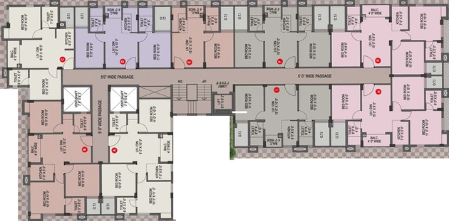 Floor Plan of Magnolia Rainbow in Rajarhat, Kolkata - Image 242538