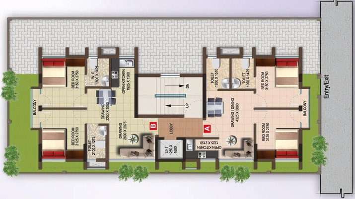 Master Plan of Magnolia Avanti in New Town, Kolkata - Image 242457