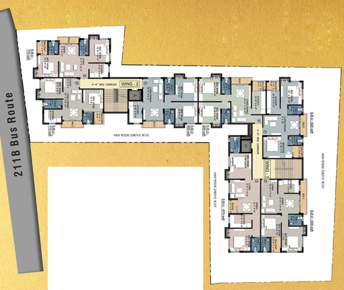 Master Plan of Magnolia Crossword in New Town, Kolkata - Image 242464