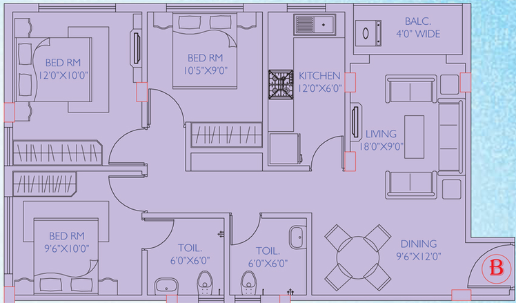 3 BHK Flat in Magnolia Olympus in New Town, Kolkata - Image 840837