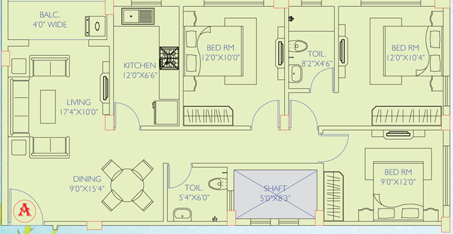 3 BHK Flat in Magnolia Olympus in New Town, Kolkata - Image 840838