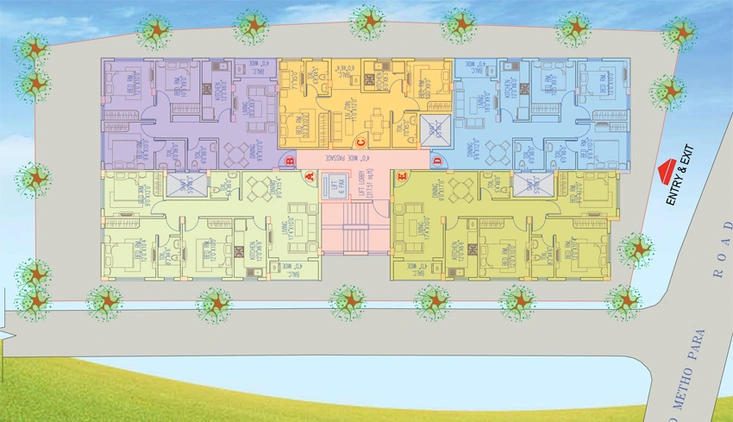 Master Plan of Magnolia Olympus in New Town, Kolkata - Image 242526