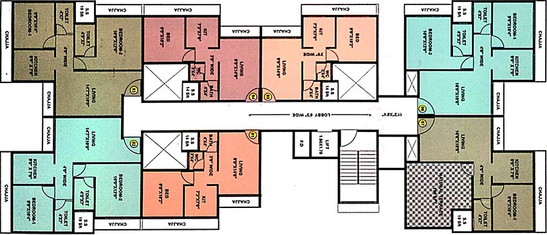 Floor Plan of Sandeep Shree Sai Jalaram in Ulwe, Navi Mumbai - Image 256423