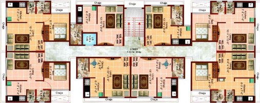 Floor Plan of Sandeep Omkara Naman in Ulwe, Navi Mumbai - Image 256375