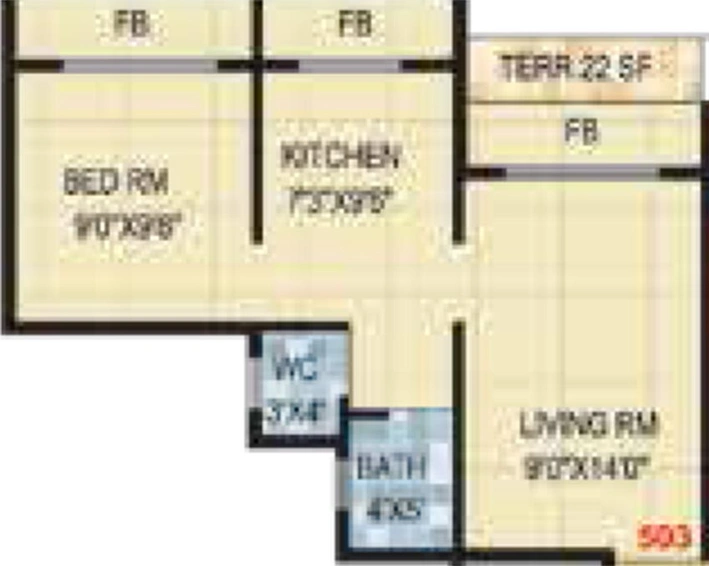 1 BHK Flat in Sandeep Prathamesh Platinum in Ulwe, Navi Mumbai - Image 842729