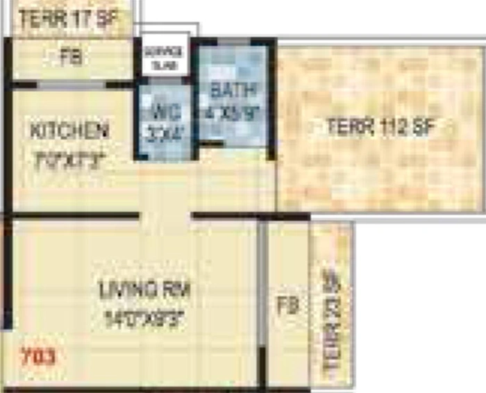 1 RK Studio Apartment in Sandeep Prathamesh Platinum in Ulwe, Navi Mumbai - Image 842728