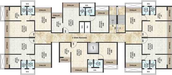 Floor Plan of Sandeep Trimurti Apartment in Ulwe, Navi Mumbai - Image 256420