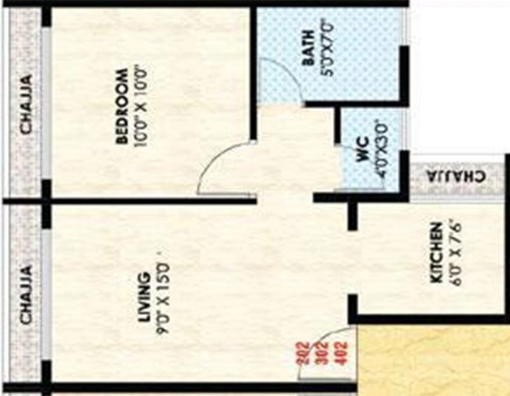 1 BHK Flat in Sandeep Sunanda Sadan in Ulwe, Navi Mumbai - Image 842902
