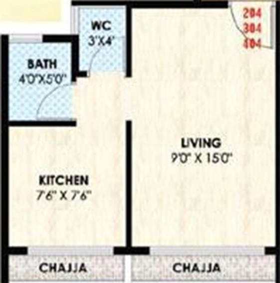 1 RK Studio Apartment in Sandeep Sunanda Sadan in Ulwe, Navi Mumbai - Image 842901