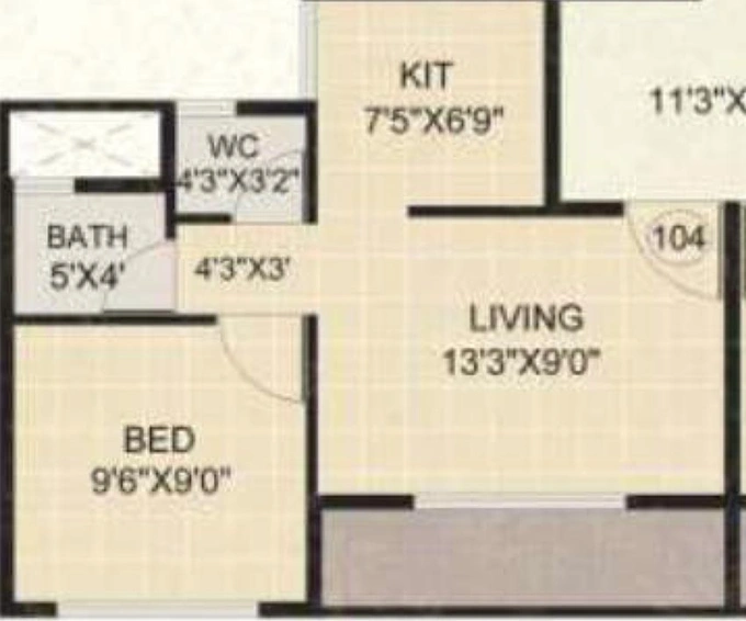 1 BHK Flat in Sandeep Sai Dham in Karanjade, Navi Mumbai - Image 842931